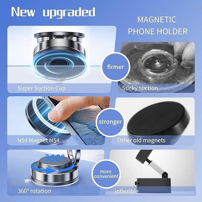 Old π± Vacuum Absorption Magnetic Bracket β Foldable & Portable Phone Holder
