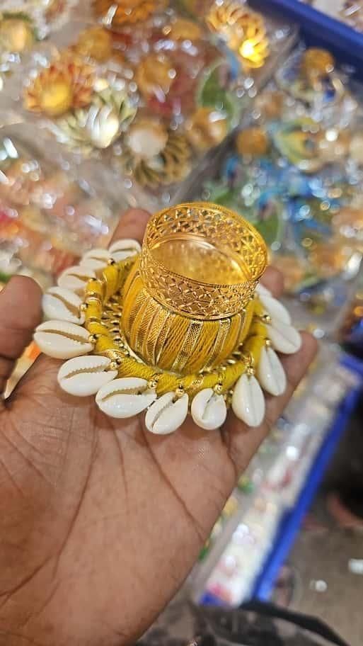 π―οΈβ¨ Cowrie Dholakh Tealight Holder Pack of 2