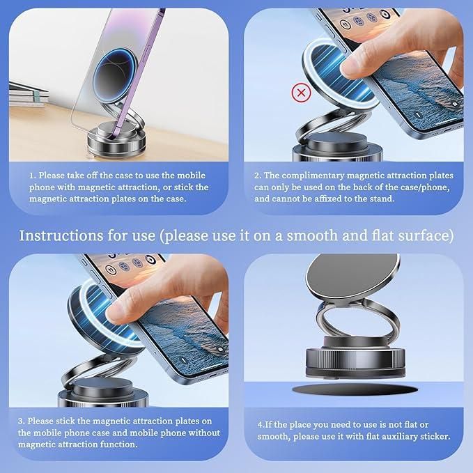 Old 📱 Vacuum Absorption Magnetic Bracket – Foldable & Portable Phone Holder