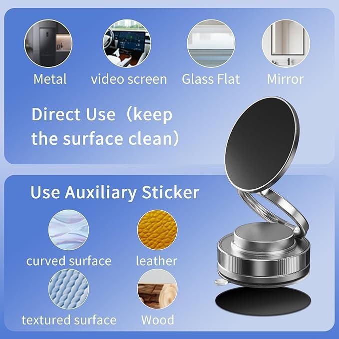 Old 📱 Vacuum Absorption Magnetic Bracket – Foldable & Portable Phone Holder