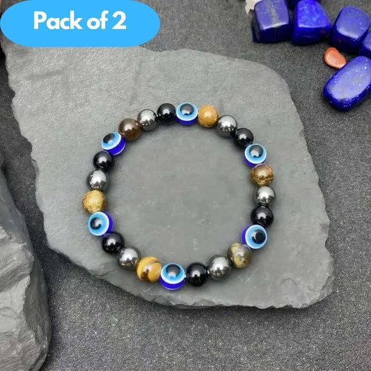 Old 🔮 Devil's Eye Bohemian Bracelet – Stylish & Protective!