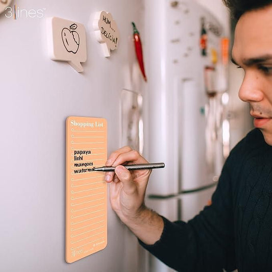 Old 🛒 Grocery Shopping List Fridge Magnet with Marker